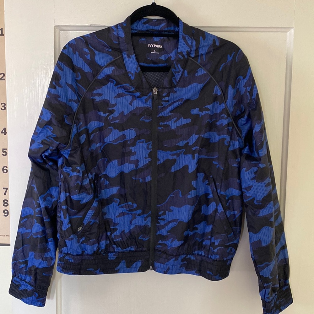 Ivy Park blue camo windbreaker